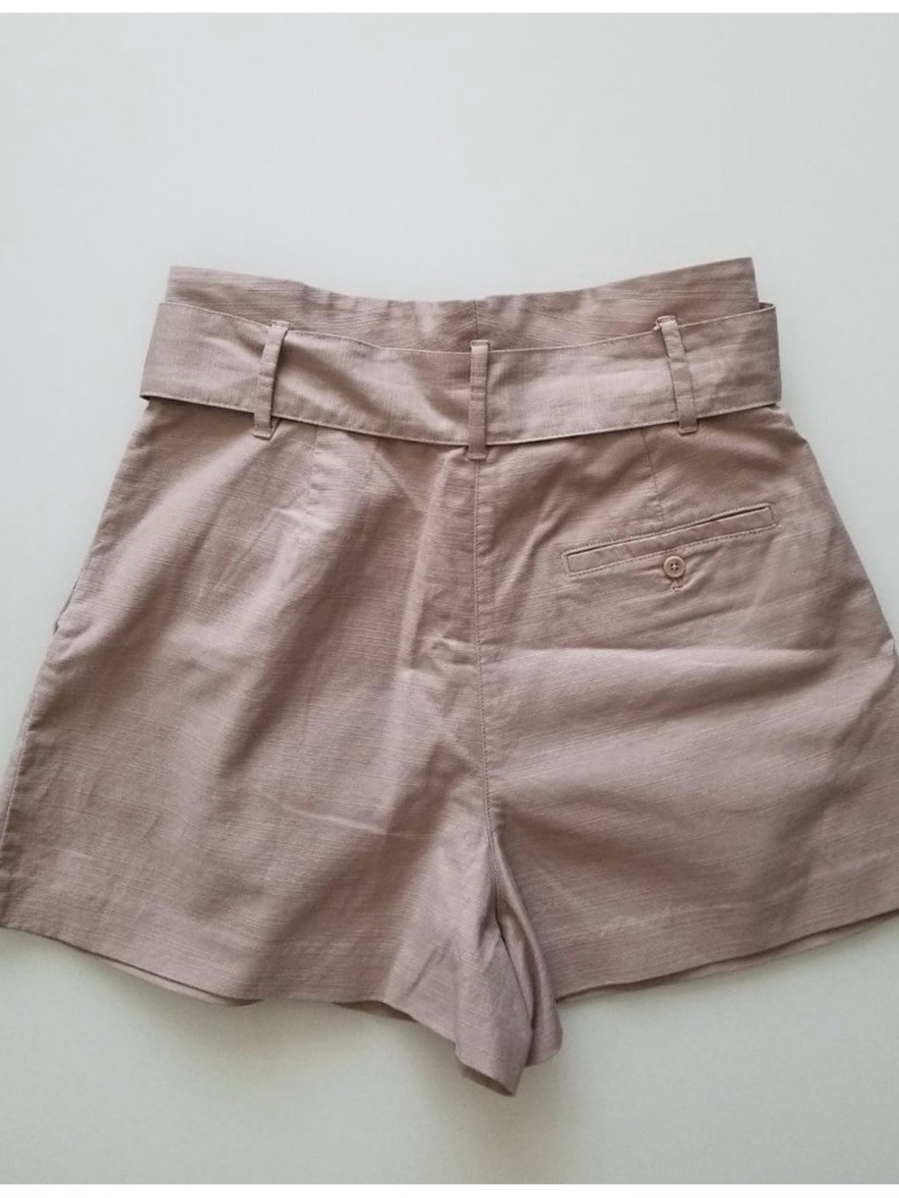 Wilfred Marne Paperbag Shorts Beige Taupe Linen Blend Size 4 - Picture 2 of 6